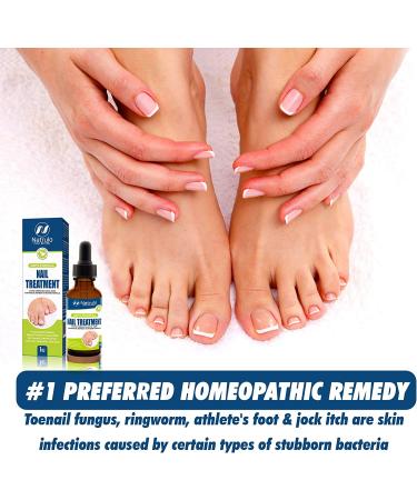 Extra Strength Natural Anti-Fungal Nail Treatment Drops - Homeopathic Herbal Fungus Killer for Toenails & Skin - Effective Athlete's Foot, Jock Itch, Ringworm Relief - Quick & Safe Antifungal Remedy - Buy Online on GoSupps.com