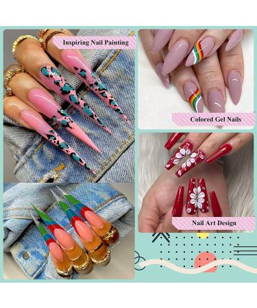 Saviland 12pcs Holiday Gel Nail Paint Kit - Sparkle Glitter & Brushes for DIY Manicure Gift Set - Buy Online on GoSupps.com