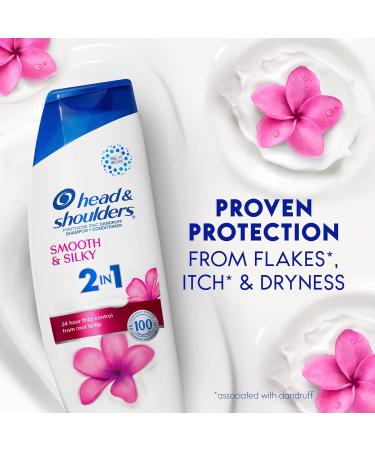 Head and Shoulders 2 in 1 Dandruff Shampoo & Conditioner - Anti-Dandruff Treatment Smooth & Silky Paraben Free 12.5 oz - Buy Internationally - Buy Online on GoSupps.com