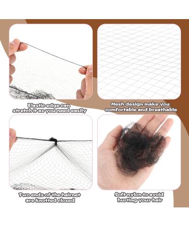 Abeillo Hair Nets for Buns Ballet Hair Net 20 Pcs 50 Cm Invisible Hair Nets and 40 Pcs U Shaped Hair Pins Set for Women Girls Ballet Dancer Nurse(Black) - Buy Online on GoSupps.com