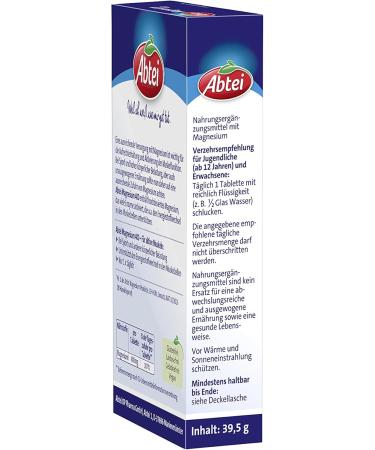 Buy Abtei Magnesium 400 - High Dose 30 Tablets for Optimal Health | International Shipping - Buy Online on GoSupps.com