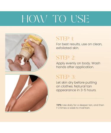 Body Drench Quick Tan Self Tanner Body Lotion Sunless Tanning Lotion for Women Natural-Looking Self Tan Dark 8 fl oz - Buy Online on GoSupps.com