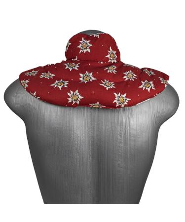 Neck pillow with stand-up collar flower-edelweiss rapeseed pillow - neck pillow heat pad - a very comfortable neck warmer - Buy Online on GoSupps.com