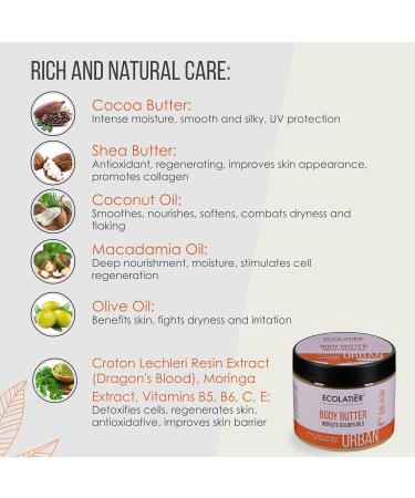 Buy Body Butter World's Golden Oils - 98% Natural Cocoa & Shea Butter - Vegan Deep Moisturizer for Dry Skin - 8.5 Fl Oz - Buy Online on GoSupps.com