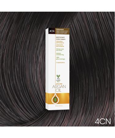 One N Only Permanent Hair Color - Argan Oil Hair Dye - 4CN Medium Cinnamon Brown - Rich Tones & Gray Coverage - Moisture & Elasticity Boost - 3 oz - Buy Online on GoSupps.com