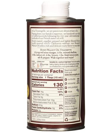 La Tourangelle Roasted Walnut Oil 16.9 oz - Pack of 2 - Buy Online on GoSupps.com