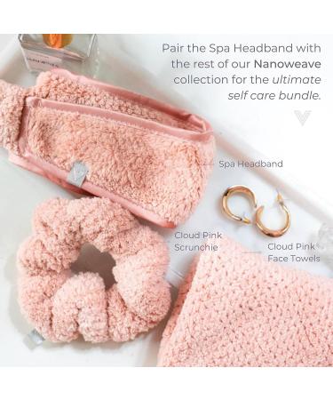 VOLO Cloud Pink Spa Headband for Women - Ultra-Soft Hair Band for Makeup, Skincare, Shower & More - Absorbent, Stretchy, Non-Slip - Fits All Head Sizes - Microfiber - Luna Gray - Buy Online on GoSupps.com