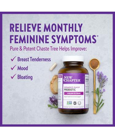 New Chapter Probiotics for Women - 60 ct (2 Month Supply) | Vegan Women's Daily Probiotic with Prebiotics | Non-GMO & Soy Free - Buy Online on GoSupps.com