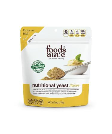 Foods Alive Superfood Non-Fortified Nutritional Yeast 6 oz (170 g)