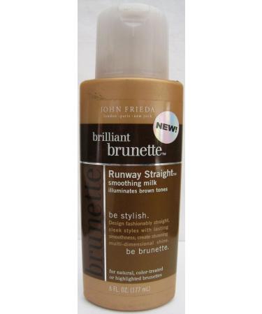 John Freida Brilliant Brunette Runway Straight Smooth Milk 6 oz