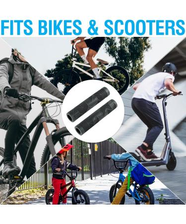 Marque MTB BMX Scooter Grips - Black Rubber Non-Slip Handlebar Bicycle Grips - Buy Online on GoSupps.com