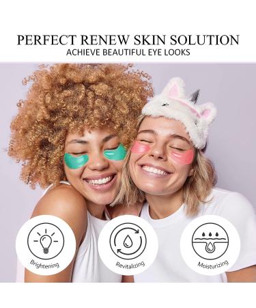 20 Pairs Under Eye Patches for Dark Circles & Puffiness | Anti-Aging Eye Gel Pads for Women - Pearl, Green Tea, Marine Collagen & Lavender - Buy Online on GoSupps.com