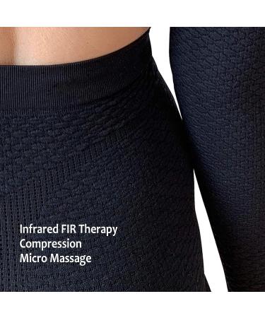 BIOFLECT Compression Shorts with Bio Ceramic Micro-Massage Knit - M/L Black - Support and Comfort - Buy Online on GoSupps.com