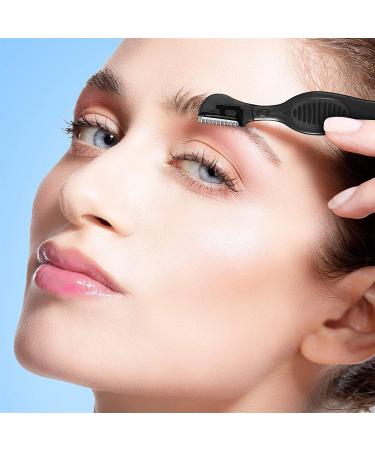 21-Piece Eyebrow Razors & Facial Trimmers Set for Women - Precision Makeup Tools (Black) - Buy Online on GoSupps.com