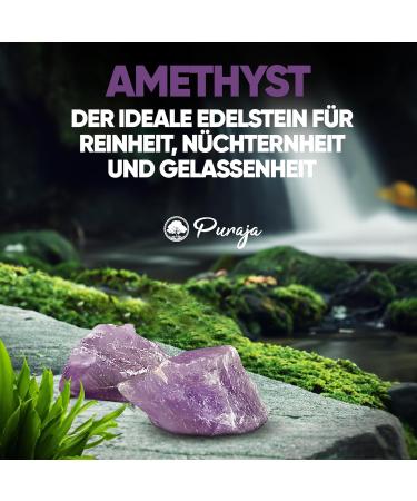Puraja Amethyst Gemstones Set | Natural Premium Raw Healing Stones | Versatile Water & Chakra Stones | 350g Pure Crystals - Buy Online on GoSupps.com