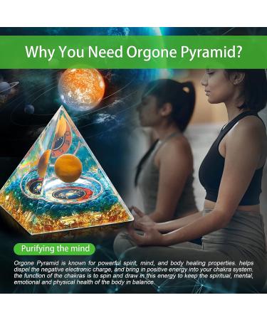 HuiJuKeJi Healing Crystals Cancers Orgonit Pyramid Constellation Gifts - 12 Companion Birthstone & Tiger Eye Stone Crystal Pyramid for Astrology Energy Healing Reiki Chakra Stone 6cm -Cancers - Buy Online on GoSupps.com