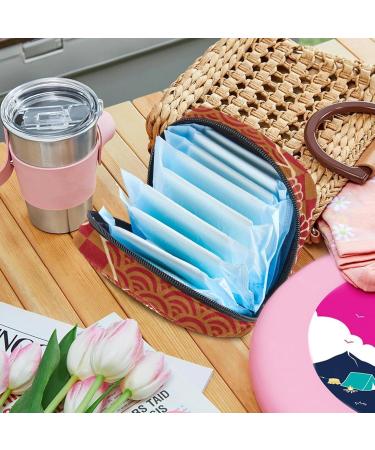 Shop Japanese Red Cranes Chrysanthemum Periodic Inserts & Menstrual Cup Pocket - Multicolored Bags for Women & Girls - Buy Online on GoSupps.com