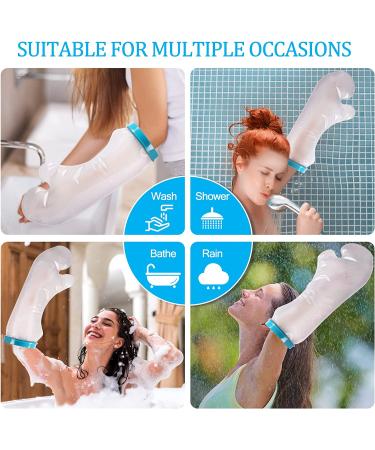 UpGoing 100% Waterproof Arm Cast Cover - Adult Reusable Sleeve Protector for Shower, Bath - Wound Cover for Arm, Hands, Wrists, Elbow, Finger - 2022 New Upgraded - Buy Online on GoSupps.com