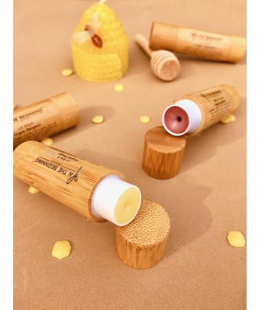 Natural Tinted Lip Balm - Organic Grapefruit & Coconut Oil Beeswax Chapstick Gift No Artificial Colors 0.18 oz - Light Pink - Buy Online on GoSupps.com