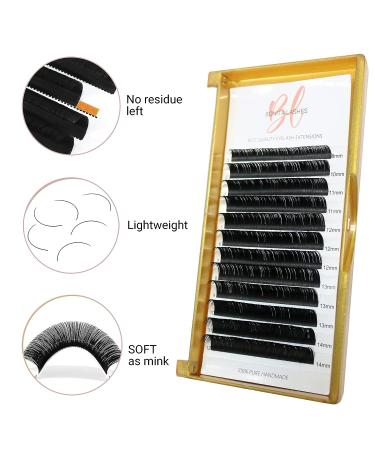 Bonita Classic Eyelash Extension Kit | Individual False Faux Mink Lashes | C-D Curl 0.15 Thickness | Mix 8-14mm Length | Natural Look | Lash Extensions - Buy Online on GoSupps.com