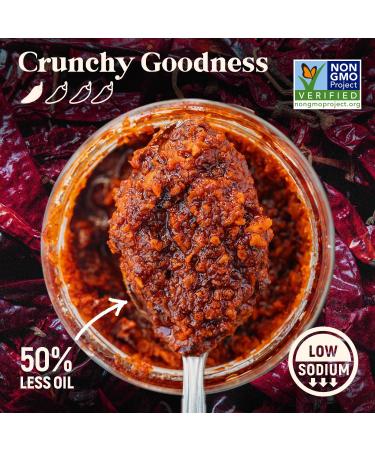 Homiah Sambal Chili Crunch Original Shrimp 9oz Jar - Gluten Free Non-GMO Sambal Oelek Paste with Shrimp. Crunchy Chili Crisp Condiment for Topping  Low Sodium & Less Oil. - Buy Online on GoSupps.com