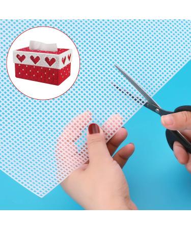 SAVITA 6 Pieces 13x10.24in Plastic Needlepoint Canvas - White Mesh Sheets for Embroidery, Crafting, Knit & Crochet Projects - Buy Online on GoSupps.com