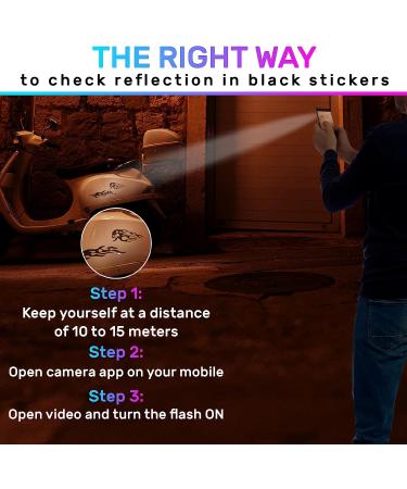 LOOM Reflective Stickers Kit (134pcs black-red) for Nighttime Safety | Self-Adhesive Bike Decals for Helmet, Motorcycle, Bicycle, Car & Stroller | Waterproof Visibility Stickers - Buy Online on GoSupps.com