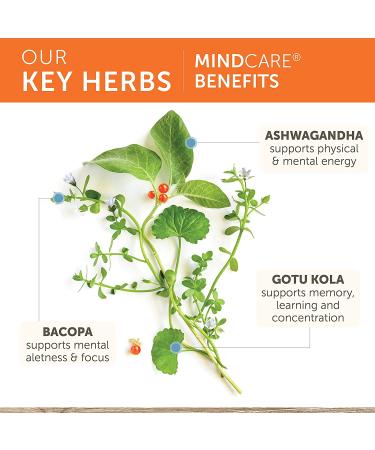 Himalaya MindCare 60 Vegetarian Capsules | Natural Support for Mental Clarity & Focus - Buy Online on GoSupps.com