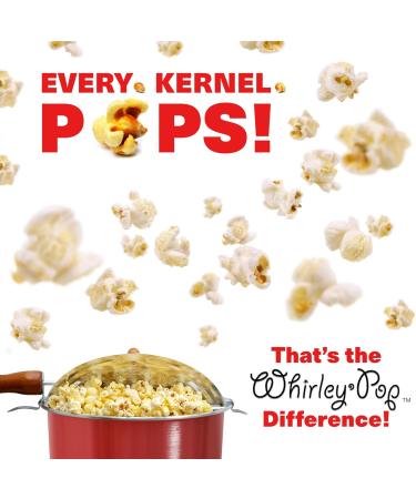Wabash Valley Farms Original Whirley Pop Popcorn Maker 6 Quart Stovetop Popcorn Popper With Five Popping Kits Wabash Valley Farms Stove Top Popcorn Maker Popcorn Pan - Red - Buy Online on GoSupps.com