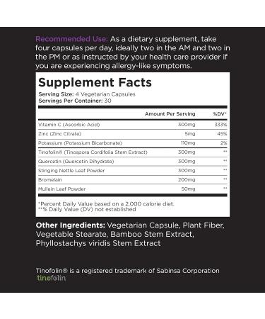 Livingood Daily Allergen Support Capsules - Natural Seasonal Allergy Relief - Buy Online on GoSupps.com