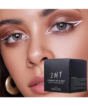 Makeup Eyebrow Cream with Brush Waterproof Cosmetic for Precise Definition 1 - Buy Online on GoSupps.com