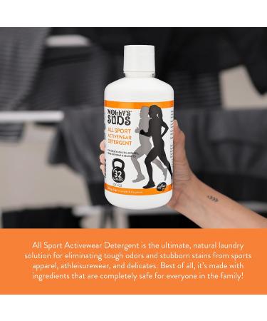Molly's Suds All Sport Laundry Wash | Gentle Detergent for Workout Clothes & Athletic Wear | 32 Loads - 32 Fl Oz (Pack of 1) - Eco-Friendly & Effective - Buy Online on GoSupps.com