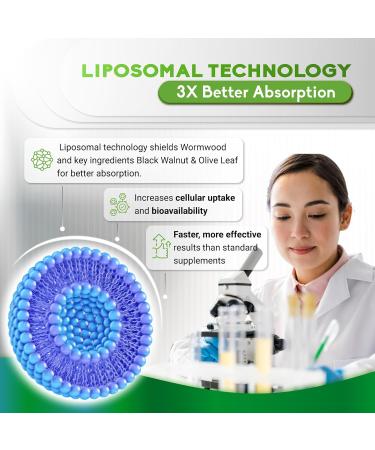 Premium Wormwood - 12-in-1 with Black Walnut Olive Leaf Pumpkin Seed Turmeric - Max Absorption - 180 Capsules - Non-GMO Gluten-Free Lab Tested 180 count (pack of 1) - Buy Online on GoSupps.com