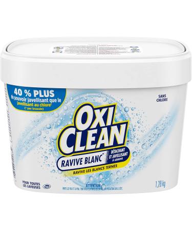 OxiClean White Revive Enzyme Laundry Stain Remover Powder Effective on Grease Blood Wine Stains and More - Colour Safe Chlorine Bleach-Free 1.28 kg Powder (1.28-kg) - Buy Online on GoSupps.com