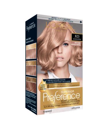 L'Oreal Paris Superior Preference Fade-Defying + Shine Permanent Hair Color  8RB Medium Rose Blonde  Pack of 1  Hair Dye