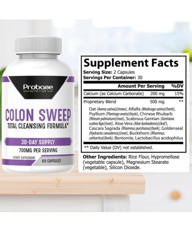Probase Nutrition Colon Sweep 60 Capsules 30-Day Supply - Buy Online on GoSupps.com