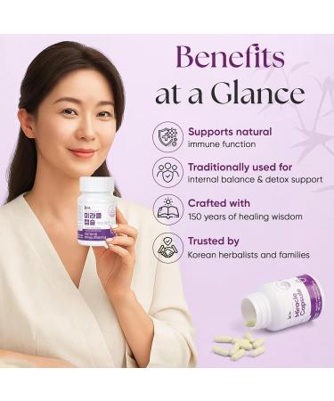 Insan Bamboo Salt Nandamban : Miracle Capsules Starter Pack Daily Multivitamin & Mineral Supplement with Nandamban for Energy Immune Support Balance & Natural Detox 30 Capsules - Buy Online on GoSupps.com