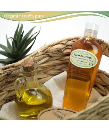Dr Adorable Pumpkin Seed Oil 8 oz - 100% Pure Organic Unrefined Cold Pressed - Premium Natural eCommerce International Shipping - Buy Online on GoSupps.com