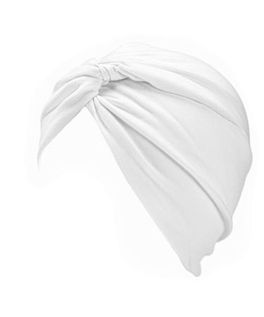 beya Womens Head Wrap Scarf: Turban Hat Style White