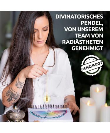 Vibratis Gold Egyptian Pendulum Set - 2 Water Drop Pendulums for Reiki Geobiology and Fortune Telling - Buy Online on GoSupps.com