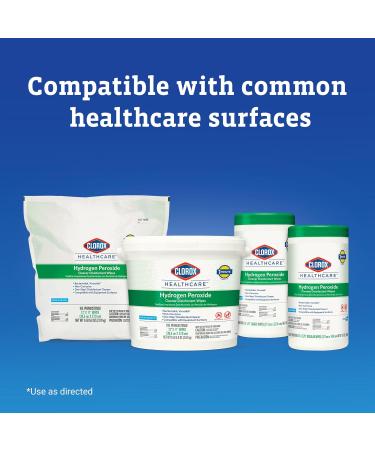 Clorox Healthcare Hydrogen Peroxide Wipes - 155 Count Pack of 6 | Fast International Shipping - Buy Online on GoSupps.com