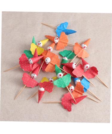 KOMBIUDA 80pcs Cake Toppers Cake Decorations Fruit Decor Cupcake Decoration Cupcake Topper Cake Decorating Supplies Cupcake Stick Cupcake Topping Birthday Cake Topper Clown Toothpick - Buy Online on GoSupps.com