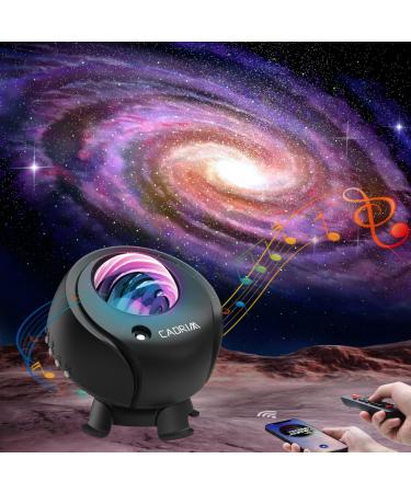 Cadrim Projector Star Galaxy Projector Universe Sky LED Night Light Starry Multicolor 3 in 1 Bluetooth Speaker 10 Levels Remote Control Timer Adjustable 90 Projection Lamp Bedroom Party Gift - Black universe nebula stars Black