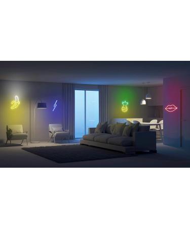 St16s32-fnu0102-wp Gingerbread Man LED Neon Sign - White/Purple Dual Color - Perfect Holiday Decor - Buy Online on GoSupps.com