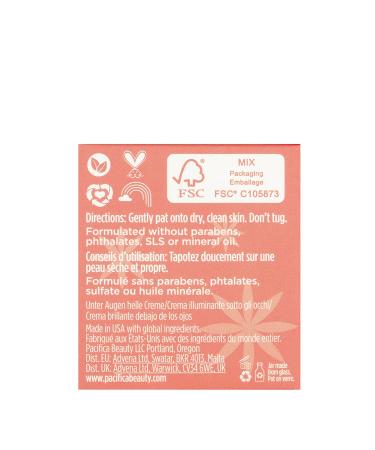 Pacifica Glow Baby Eye Bright Cream 0.5 oz - Unisex Under Eye Treatment - Buy Online on GoSupps.com