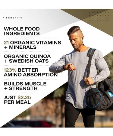 Kaged Muscle Clean Meal Replacement Shake Snickerdoodle 20 Servings - Whey Protein Isolate, Clean Carbs, MCT Oil, Organic Vitamins and Minerals - Buy Online on GoSupps.com