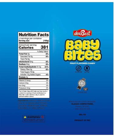 Dee Best Blue Baby Bites 2.2 LB Pacifier Candy for Baby Boy Shower | Kosher It's A Boy Candy 1300+ Pieces 2.2 Pound - Pack of 1 - Buy Online on GoSupps.com