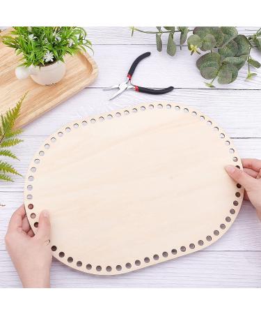 PandaHall Wooden Bag Bottom Oval Base Shaper 13.7x9.8cm - DIY Crochet Basket Base for Knitting, Weaving & Home Decor - 8mm Hole - Burlywood - Buy Online on GoSupps.com