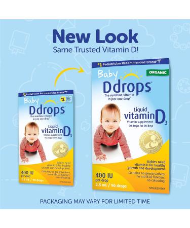 Drops Baby Liquid Vitamin D (90 Drops) - Essential Supplement for Healthy Growth - Buy Online on GoSupps.com