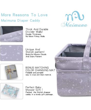 Large Baby Diaper Caddy Organizer with Changing Pad - Nursery Shower Gift Bag for Boy & Girl - Buy Online on GoSupps.com